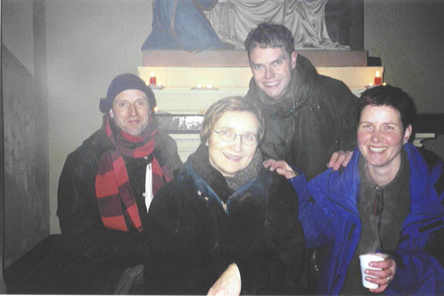 St. Ludwig - winterzonnewende 2001 - 4 wandelgidsen van Stapper: Ruud, Marij, Jos en Leny